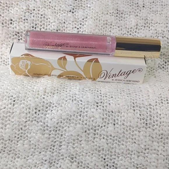 Vintage by Jessica Liebeskind Sparkling Lip Gloss in Pink Sequin, 2.8g/0.10oz - Picture 11 of 11